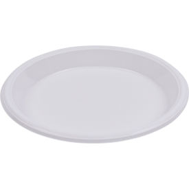 United Stationers Supply BWKPLHIPS10WH Boardwalk® Hi-Impact Plastic Dinnerware, Plate, 10", White, 500/case image.