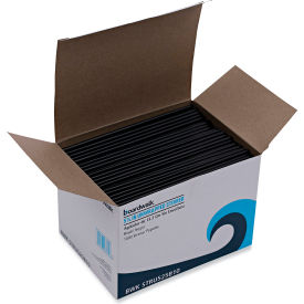 United Stationers Supply BWKSTRU525B10 Boardwalk® Single-Tube Stir-Straws, 5.25", Polypropylene, Black, 1,000/Pack, 10 Packs/case image.