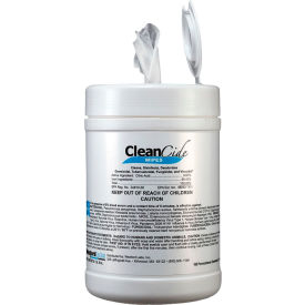 CleanCide Disinfecting Wipes - 160 Wipe/Canister, 12 Canisters/Case