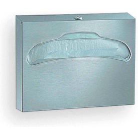 BRADLEY CORP. 583-000000 Bradley Corporation Surface Mounted Toilet Seat Cover Dispenser, 500 Seat Covers - 583-000000 image.