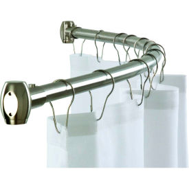 BRADLEY CORP. 9530-607800 Bradley Corporation 58"W Shower Curtain Rod, Bright Polished Stainless Steel - 9530-607800 image.