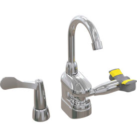 Bradley Corporation S19-500T Bradley Deck-Mount Swing-Activated Faucet/Eyewash Unit, Tempered Faucet, Right Hand image.