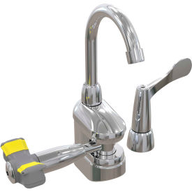 Bradley Corporation S19-505T Bradley Deck-Mount Swing-Activated Faucet/Eyewash Unit, Tempered Faucet, Left Hand image.