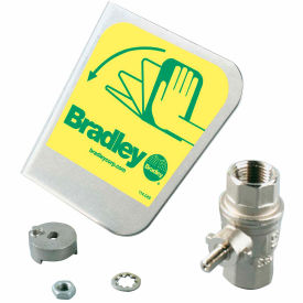 BRADLEY . S30-070 Bradley® S30-070 1/2" Ball Valve/Handle Prepack, Stainless Steel Handle Kit image.