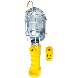 Bayco Products SL-425A Bayco® Standard Trouble Light SL-425A, 25L Cord, 16/3 Ga, Yellow w/Single outlet on handle image.