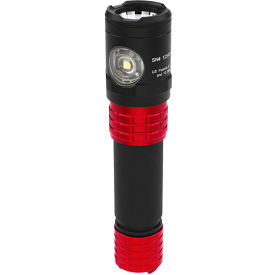Bayco Products USB-578XL-R Nightstick Metal Dual-Light™ Rechargeable Flashlight, 900 Lumens, Red image.