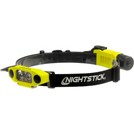Bayco Products XPR-5562GX Nightstick Dicata™ Usb Dual-Light Headlamp W/ Rear-Mounted Rechargeable Battery Pack, Green image.