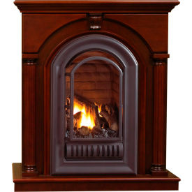 Natural Gas Vent Free Gas Fireplace, 20000 BTU, Cherry view 2