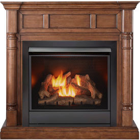 Liquid Propane Vent Free Fireplace System, 32000 BTU, Walnut view 2
