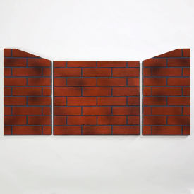 Ceramic Fiber Fireplace Brick Liner For 450 Series Fireplace Insert, Vintage Red view 2