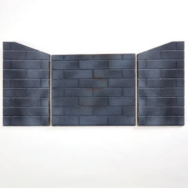 Ceramic Fiber Fireplace Brick Liner For 450 Series Fireplace Insert, Slate Gray view 2