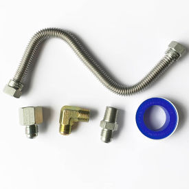 HearthSense Universal Connection Kit For Gas Heating Appliances Sliver 