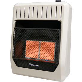 ProCom Natural Gas Ventless Infrared Plaque Heater, 20000 BTU, Manual Control