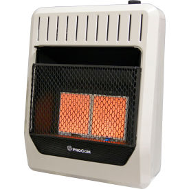 ProCom Heating Natural Gas Vent Free Infrared Gas Space Heater, 20000 BTU, T-Stat Control