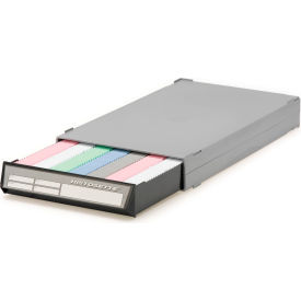 Cassette Storage Drawer & Labels, 15-7/8" x 9-1/8" x 2-1/8", Multi-Color view 2