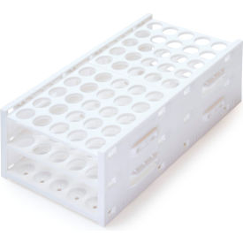 T-Rack Tube Rack for 16mm Tubes, 50-Place, White view 2