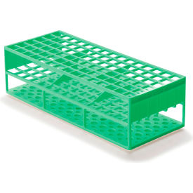 Marketlab Acetal Resin Tube Rack for 13mm Tubes Green Pack of 2 