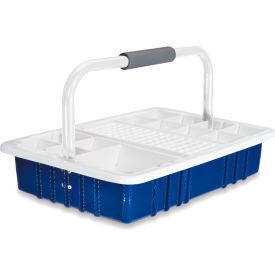 Marketlab ABS Plastic Tray with Handle 17mm Blue 1/Pack 