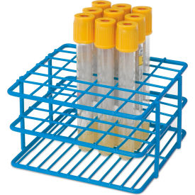 Marketlab Half Epoxy Wire Tube Rack For 10mm-13mm Tube 36 Place Blue 