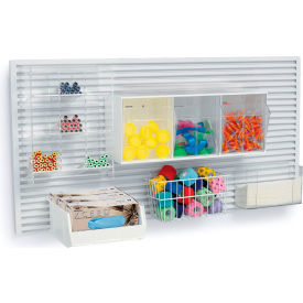 Labwall Starter Bundle, 4"W x 2"H, White/Clear view 2