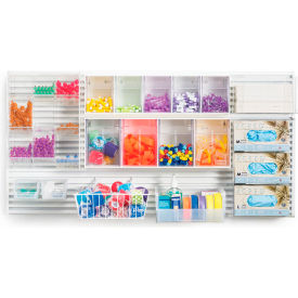 Large Phlebotomy LabWall Bundle, 4"W x 2"H, White/Clear view 2