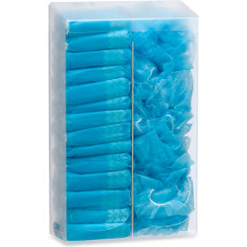 Cap and Shoe Cover Dispenser, 2 Compartments, 12-3/8"W x 5-5/8"D x 21"H, Clear view 2