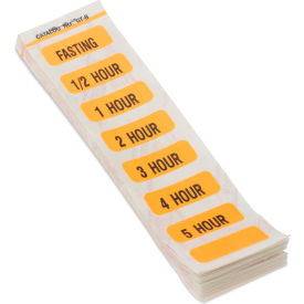 Paper GTT Tablet Labels, 1-1/2" x 1/2", White/Orange, 50/Pack view 2