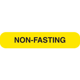 Paper Non-Fasting Labels, 1-5/8" x 3/8", Yellow, 1000/Pack view 2