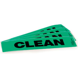 Probe Transport Tray Label, "CLEAN", 8" x 2", Green, 10/Pack view 2