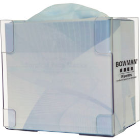 MARKETLAB INC FP-122 Bowman® Single Tie Face Mask Dispenser, 8-1/16"W x 5-9/16"D x 7-5/8"H, Transparent image.