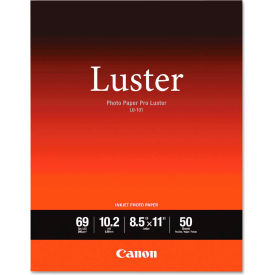 Canon  6211B004 Canon® PRO Luster Inkjet Photo Paper 6211B004, 8-1/2" x 11", White, 50/Pack image.