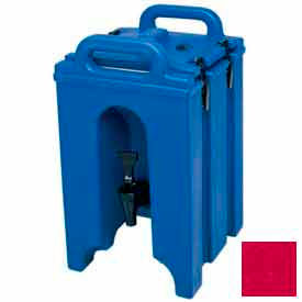 Cambro Manufacturing 100LCD158 Cambro 100LCD158 - Camtainer Beverage Carrier, 10-3/8" x 11-3/4" x 17-1/4", 1-1/2 Gallon, Hot Red image.
