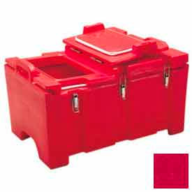 Cambro Manufacturing 100MPCHL158 Cambro 100MPCHL158 - Food Pan Carrier for 12" x 20" Food Pans, 18 x 26-3/4 x 15, 40 Qts., Hot Red image.