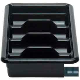 Cambro Manufacturing 1120CBP110 Cambro 1120CBP110 - Cutlery Box, 4 Compartments, 11-3/8"L x 20-7/16"W x 3-3/4"H,  Plastic, Black image.