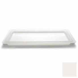 Cambro Manufacturing 1218CP148 Cambro® Food Storage Flat Lid, 18"L x 12"W, Natural White image.