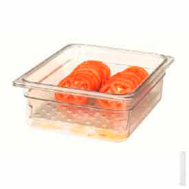 Cambro Manufacturing 13CLRCW135 Cambro® Camwear® Colander, 20-7/8"L x 20-7/8"W x 3"H, Clear image.
