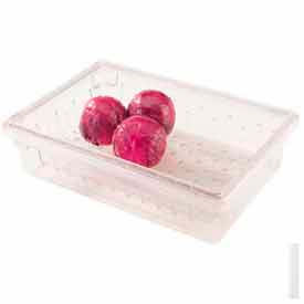 Cambro Manufacturing 18268CLRCW135 Cambro® Colander For 18" x 26" x 9" & 15" Food Storage Box es, 26"L x 18"W x 5"H, Clear image.