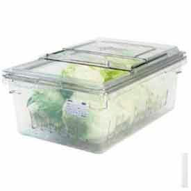 Cambro Manufacturing 18268CLRKIT135 Cambro® Colander Kit W/ Food Storage Box & Sliding Lid , 26"L x 18"W x 9"H, Clear image.