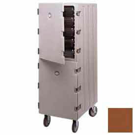 Cambro Manufacturing 1826DBC131 Cambro 1826DBC131 - CamCart, Double Cavity for Food Storage Boxes, 33-1/4x21-1/2x63-3/4, Dark Brown image.