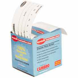 Cambro Manufacturing 23SL Cambro® Food Rotation Label, Biodegradable, 3"L x 2"W, White, Pack of 20 Rolls/Case image.