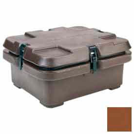 Cambro Manufacturing 240MPC131 Cambro 240MPC131 - Camcarrier, Half Size Food Pans, 5.3 Qts, 16-1/2x13-7/8, Stacking Lugs, Brown image.