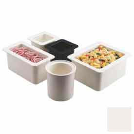 Cambro Manufacturing 26CF148 Cambro 26CF148 - ColdFest Food Pan, 1/2 Size, 6" Deep, Stackable, White, NSF image.