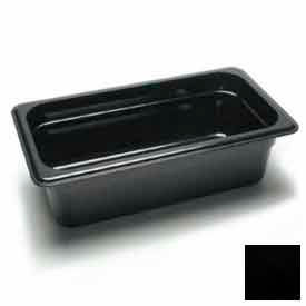 Cambro Manufacturing 34CW110 Cambro® Camwear® Plastic Food Pan, 12-3/4"L x 6-15/16"W x 4"H, Black image.