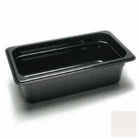 Cambro Manufacturing 34CW148 Cambro® Camwear® Plastic Food Pan, 12-3/4"L x 6-15/16"W x 4"H, White image.