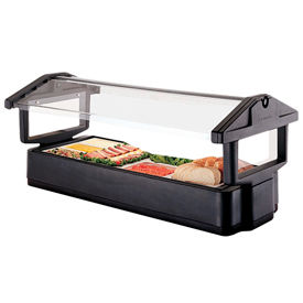 Cambro Manufacturing 4FBRTT110 Cambro 4FBRTT110 - Tabletop Salad Bar, 51"L x 27"H, Table Top, 4-Pan Size, Breathguard, Black image.