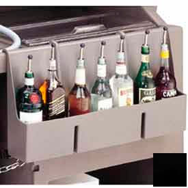 Cambro Manufacturing 730SR110 Cambro 730SR110 - Speed Rail, 7-bottle, 29x6-1/2x14-5/8, w/built-in partitions, Black image.