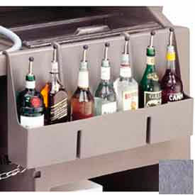 Cambro Manufacturing 730SR191 Cambro 730SR191 - Speed Rail, 7-bottle, 29x6-1/2x14-5/8, w/built-in partitions, Granite Gray image.