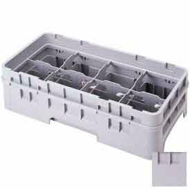 Cambro Manufacturing 8HE1151 Cambro 8HE1151 - Full Drop Extender, Half Size, 8-Comp, 19-3/4x10x2, Adds 1-5/8" To Height, Gray image.