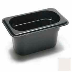 Cambro Manufacturing 94CW148 Cambro 94CW148 - Food Pan, Plastic, 1/9 Size, 4" Deep, White image.