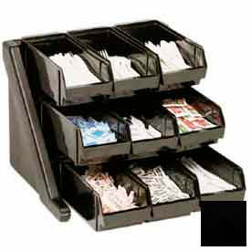 Cambro Manufacturing 9RS9110 Cambro 9RS9110 - Organizer Rack, with 9 Bins, Black image.